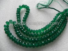 Green Onyx Far Faceted Roundelle